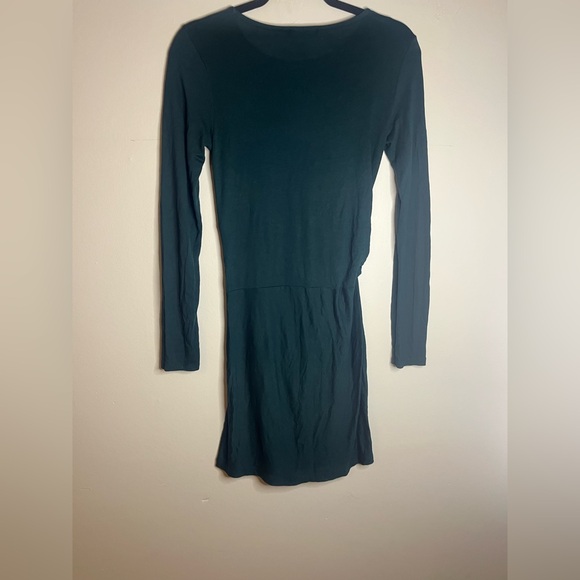 Zara W&B Collection Green Tie Knot Front, Green Dress, Women’s Size Medium - Picture 5 of 7